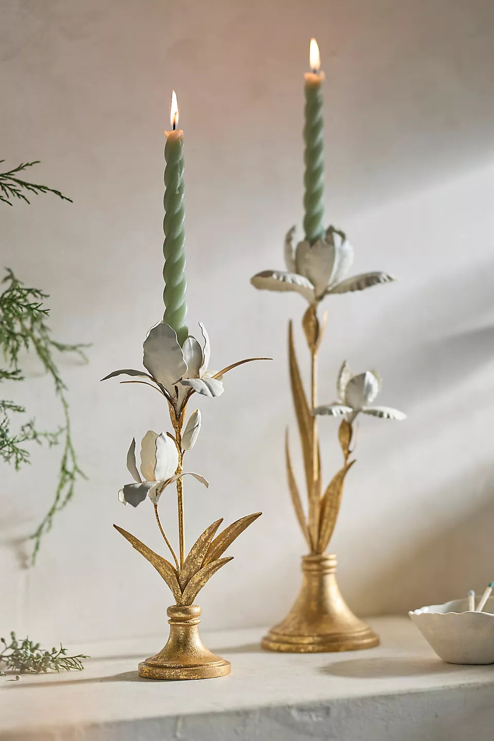 Iris Taper Candle Holder